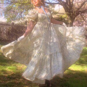 Limited Edition Selkie Ritz Gown in Blue Vine